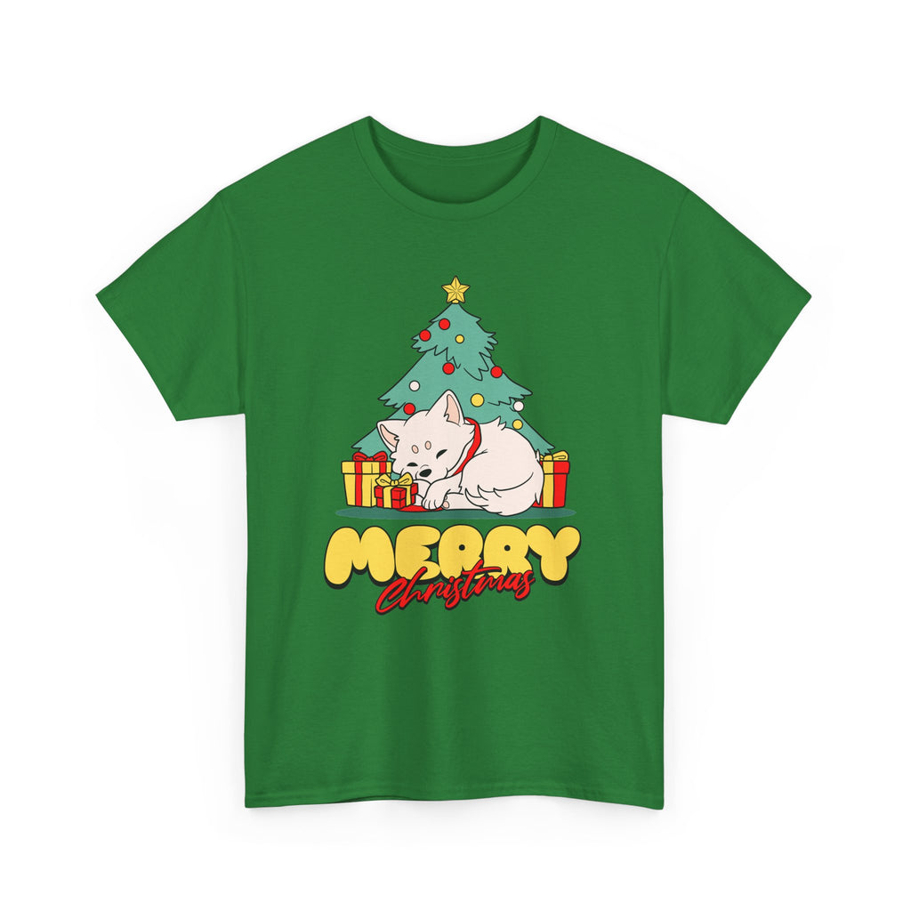 Cute Christmas Dog Shirt, Merry Christmas Puppy Tee, Dog Lover Christmas Gift, Cozy Holiday Graphic T-Shirt