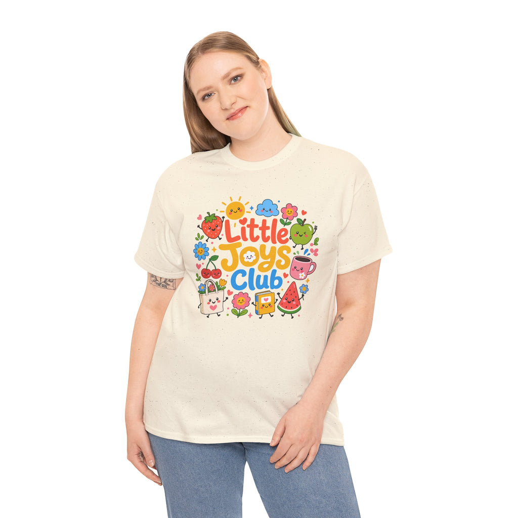 Little Joys Club Shirt, Cute Graphic Tee, Whimsical Floral T-Shirt, Cherry Lemon Shirt, Girly Gift