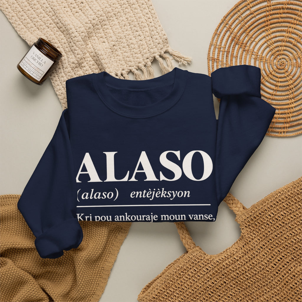ALASO — Haitian Creole Definition Gen Z Crewneck Sweatshirt