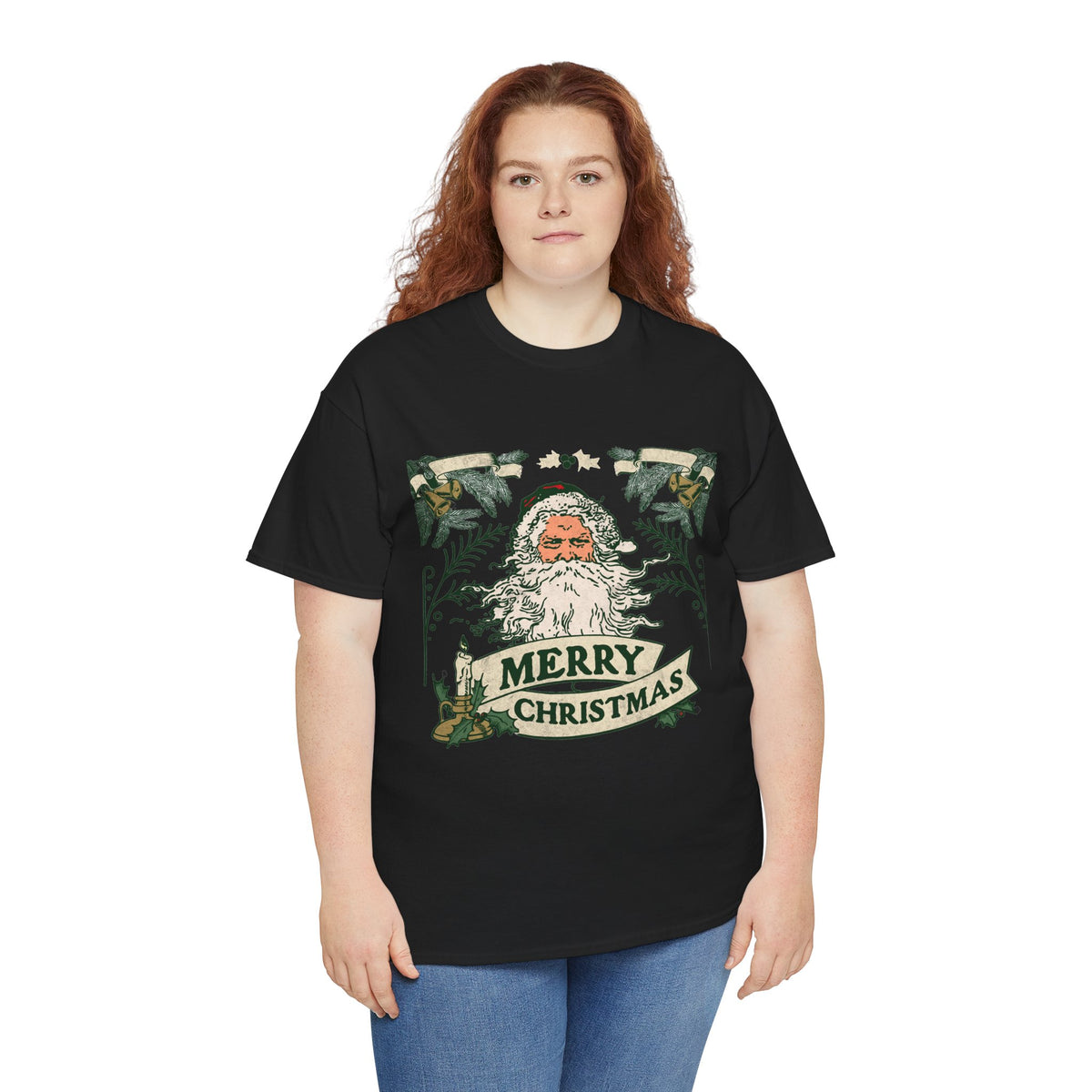 Vintage Santa Christmas Shirt, Retro Merry Christmas Tee, Old Fashioned Santa Graphic T-Shirt, Nostalgic Holiday Gift