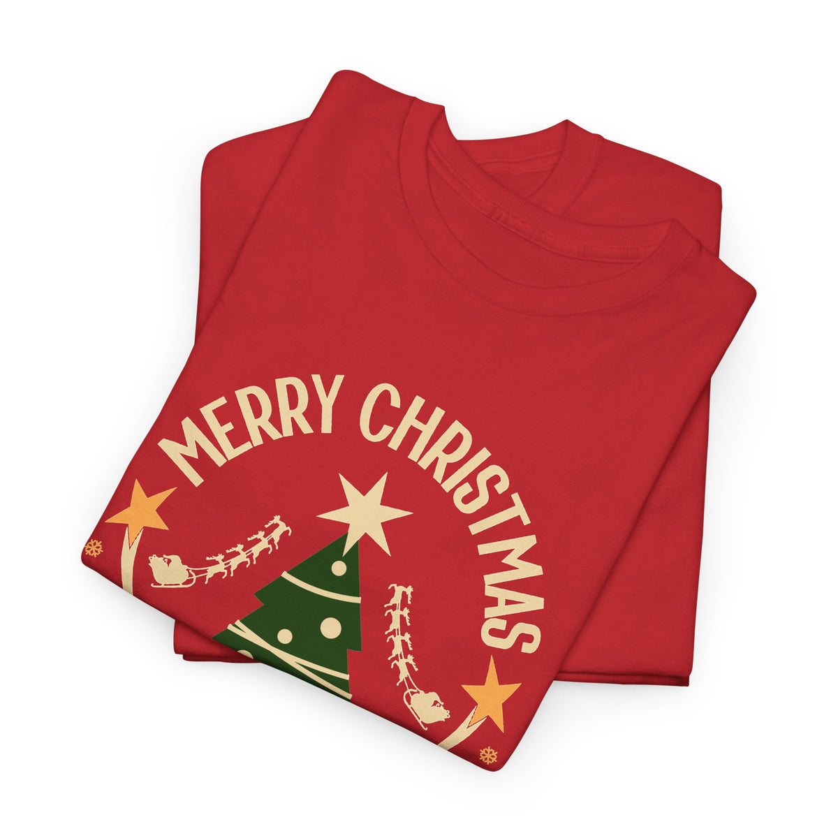 Feelin Jolly Christmas Shirt, Retro Christmas Tree Tee, Merry Christmas Graphic T-Shirt, Vintage Holiday Gift