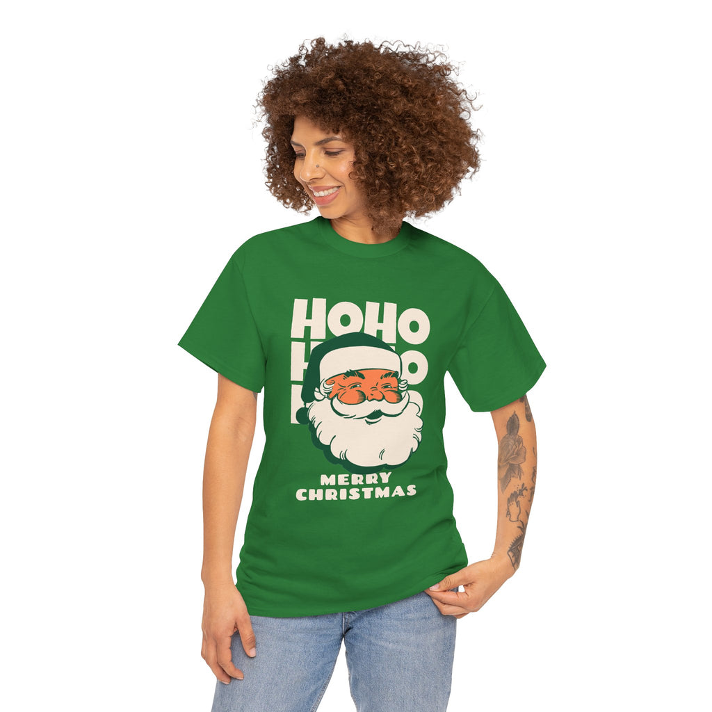 Retro Santa Ho Ho Ho Shirt, Merry Christmas Graphic Tee, Vintage Holiday T-Shirt, Funny Santa Christmas Gift