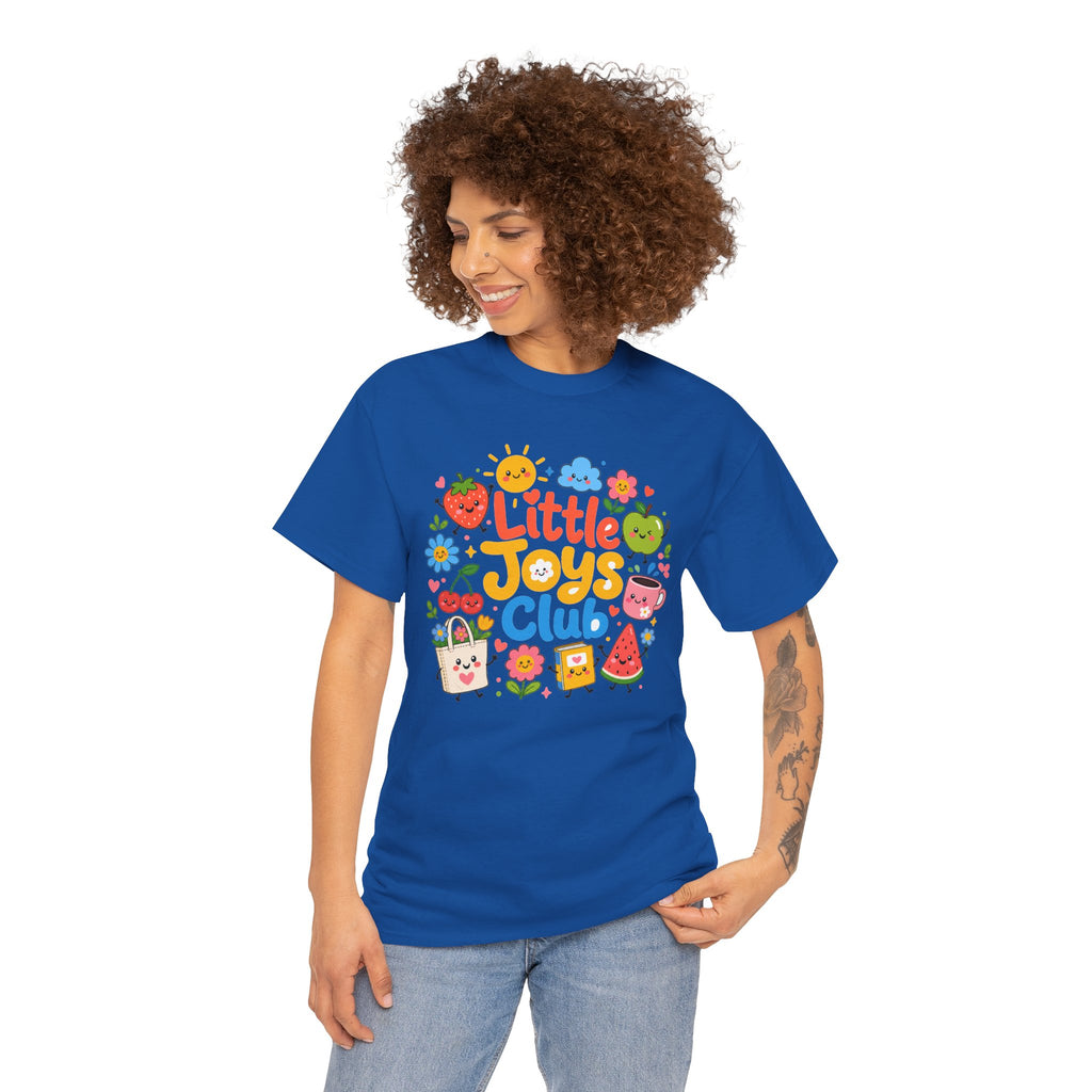 Little Joys Club Shirt, Cute Graphic Tee, Whimsical Floral T-Shirt, Cherry Lemon Shirt, Girly Gift