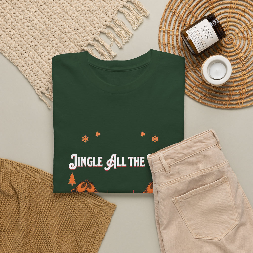 Jingle All the Way Graphic Tee — Vintage Christmas Holiday T-Shirt