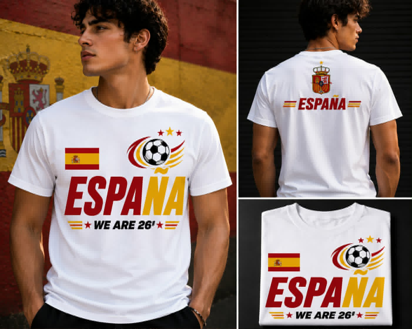 Espana We Are 26™ Football Nation Premium T-Shirt