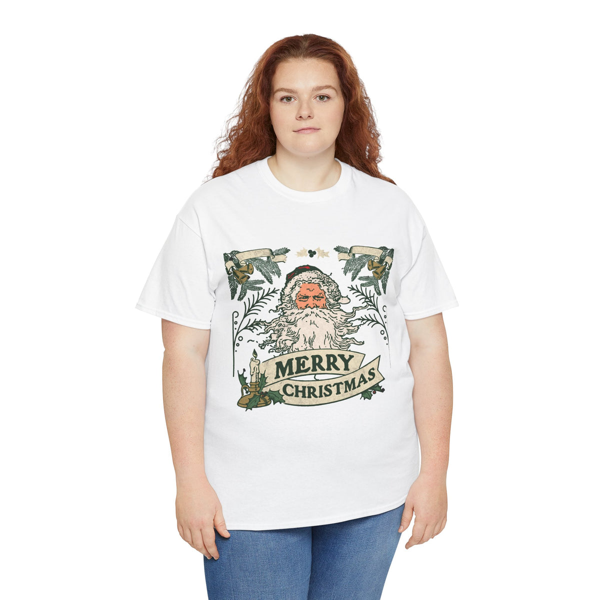 Vintage Santa Christmas Shirt, Retro Merry Christmas Tee, Old Fashioned Santa Graphic T-Shirt, Nostalgic Holiday Gift
