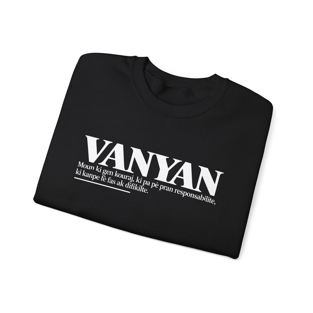 VANYAN Haitian Creole Definition Gen Z Crewneck Sweatshirt