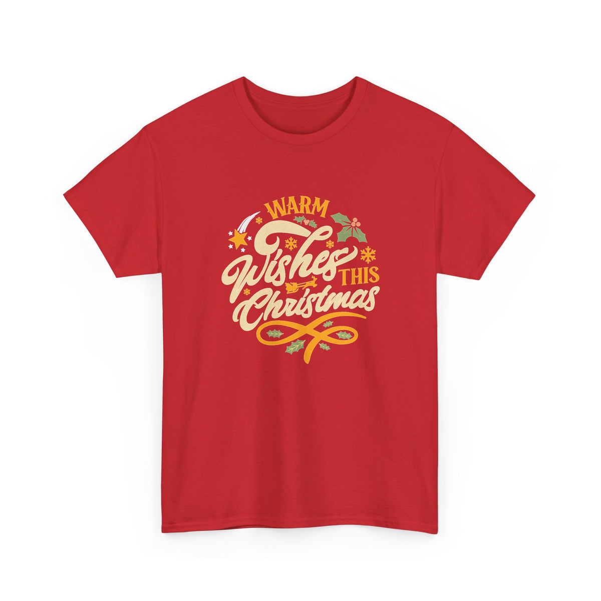 Warm Wishes This Christmas T-Shirt — Retro Holiday Graphic Tee