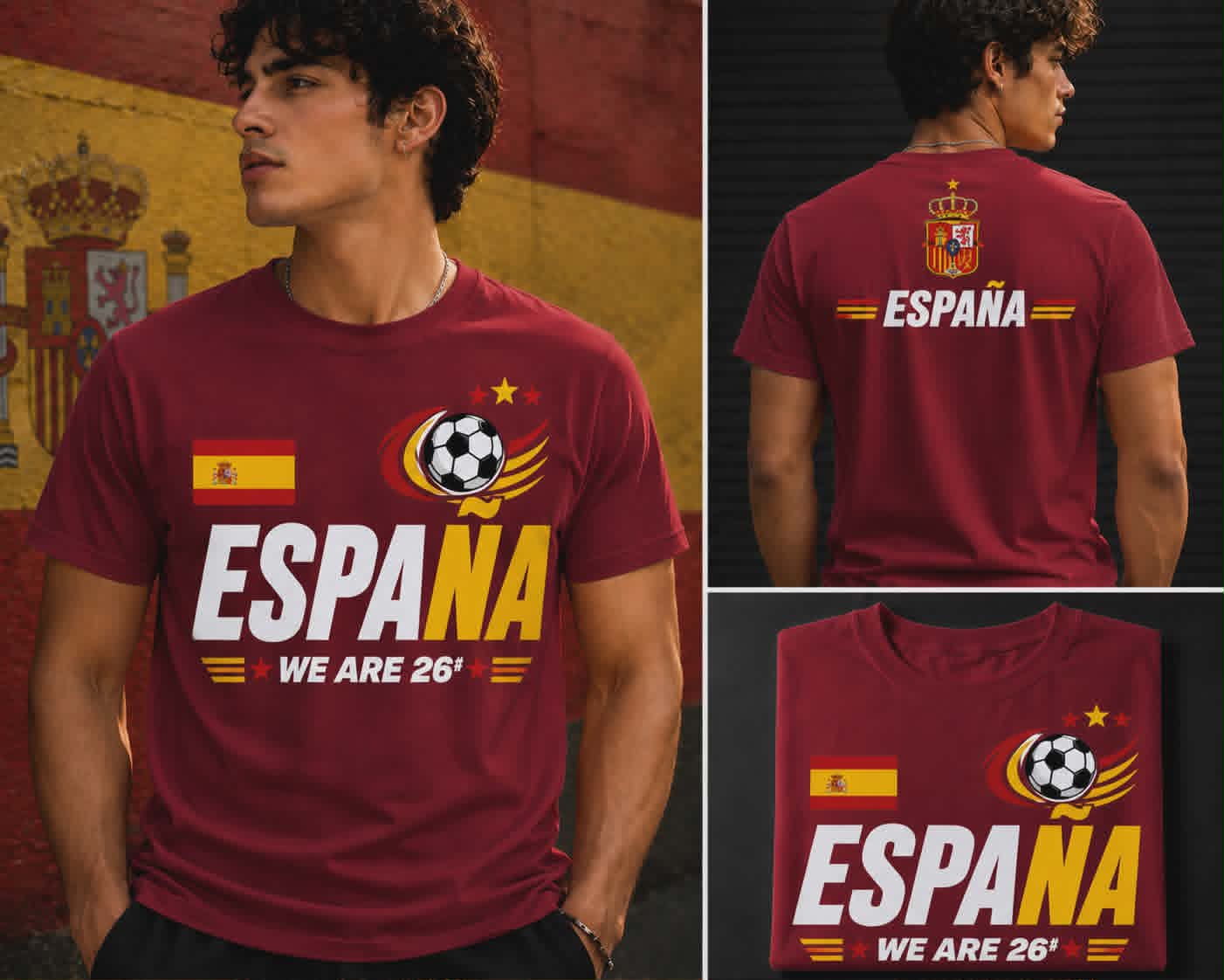 Espana We Are 26™ Football Nation Premium T-Shirt