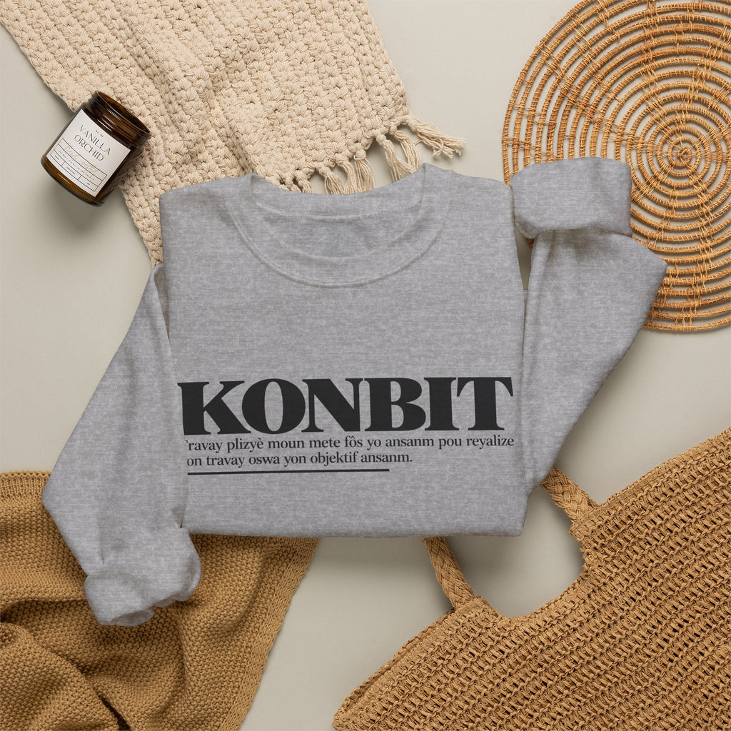 KONBIT Haitian Creole Definition Gen Z Crewneck Sweatshirt