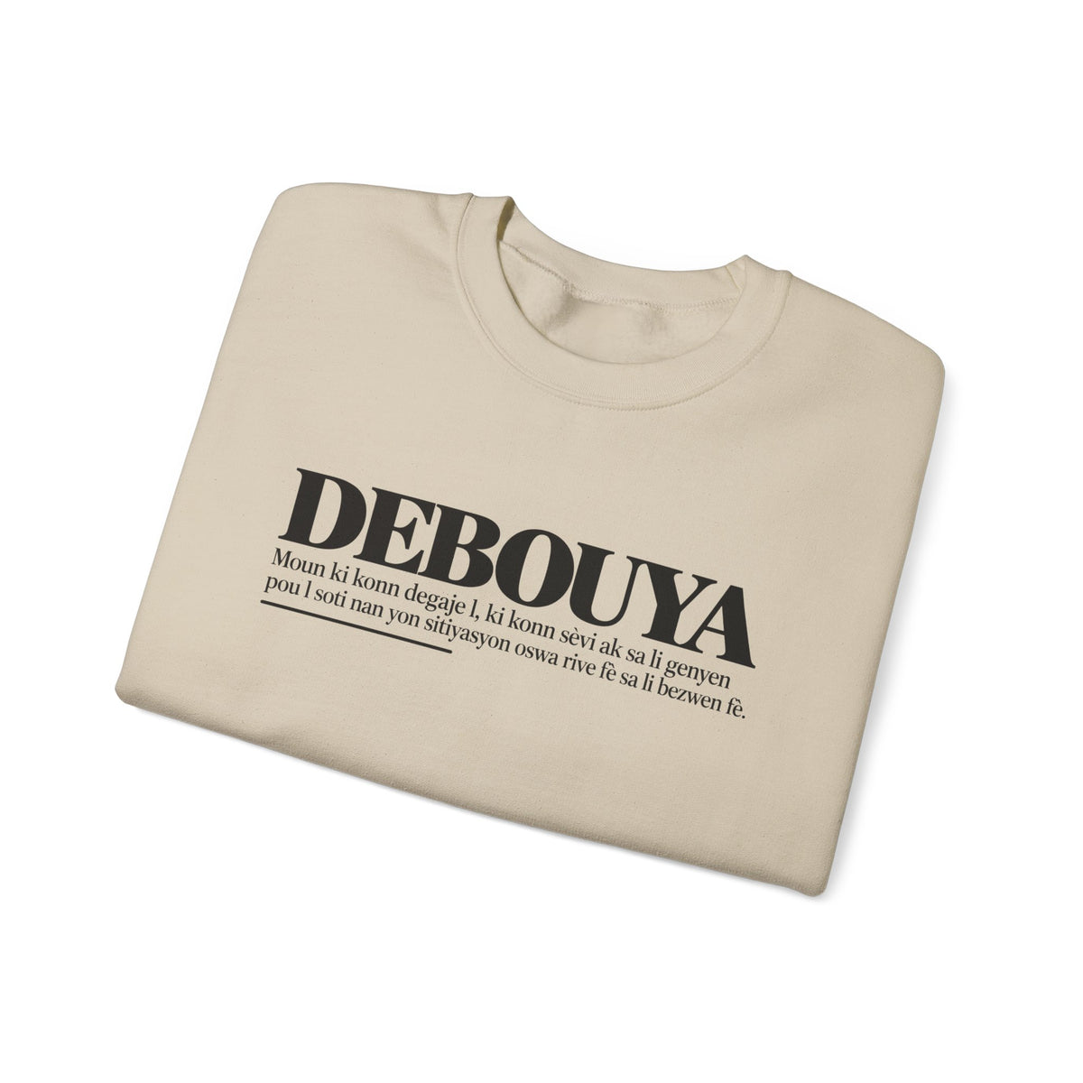 DEBOUYA Haitian Creole Definition Gen Z Crewneck Sweatshirt
