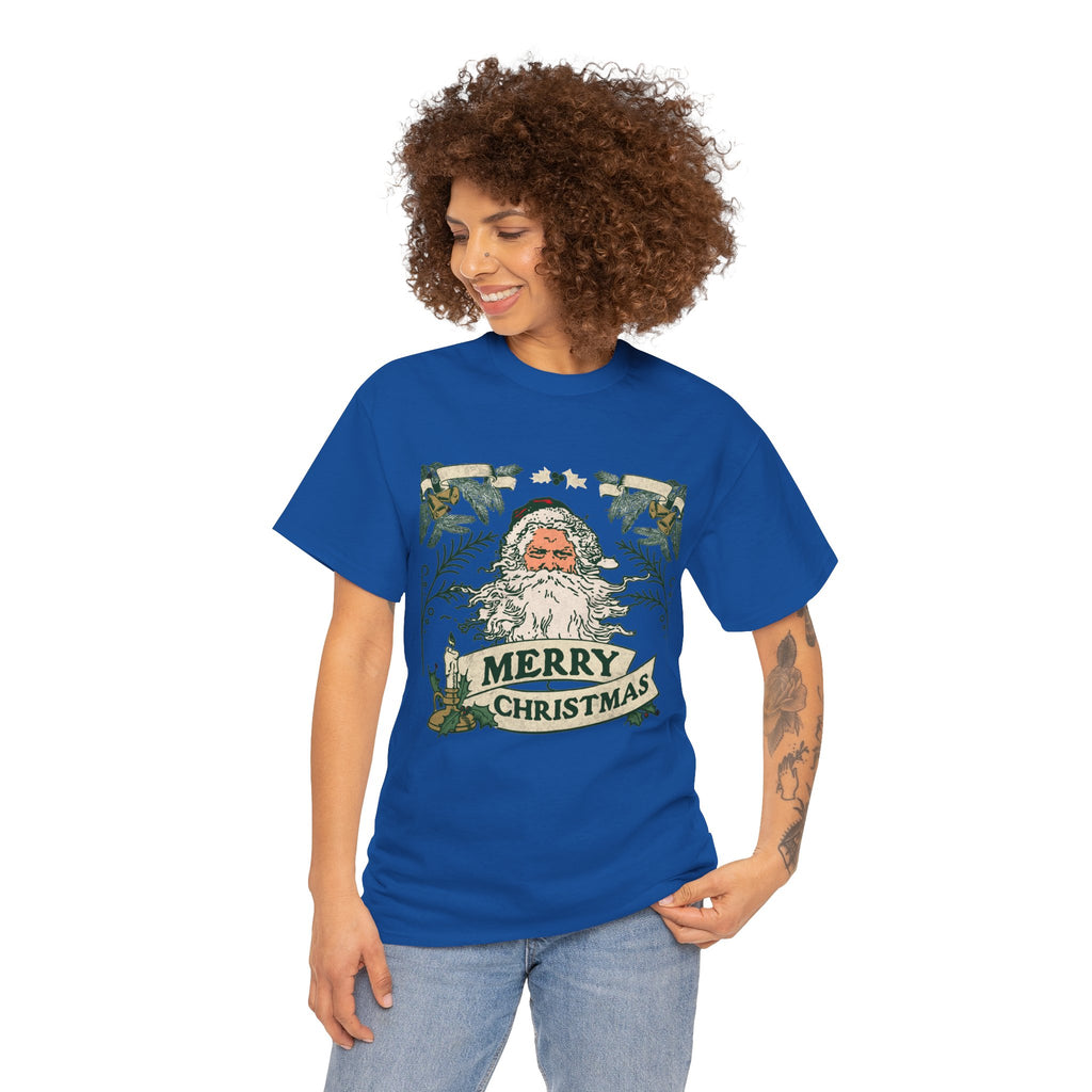 Vintage Santa Christmas Shirt, Retro Merry Christmas Tee, Old Fashioned Santa Graphic T-Shirt, Nostalgic Holiday Gift