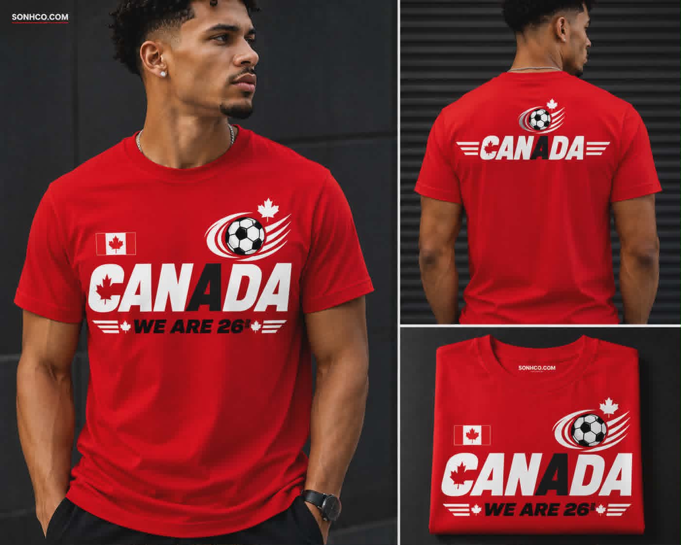 Canada We Are 26™ Football Nation Premium T-Shirt