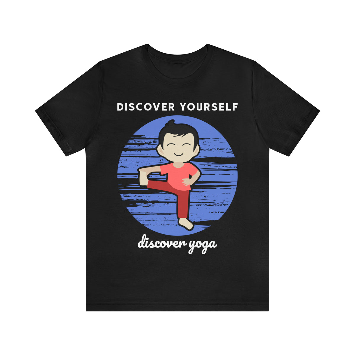 Discover Yoga, Unisex Jersey Short Sleeve Tee