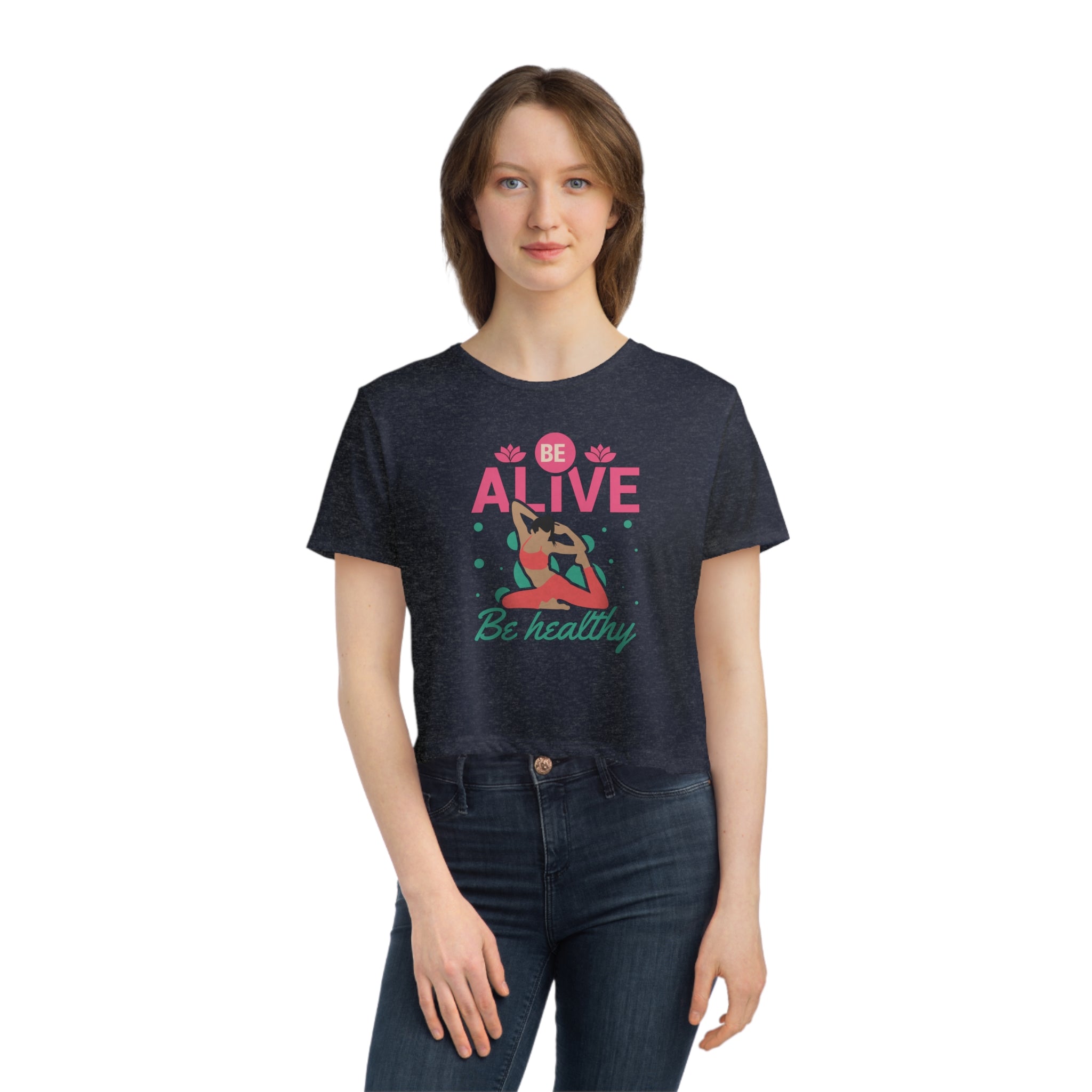 Be Alive Women's Flowy Cropped Tee