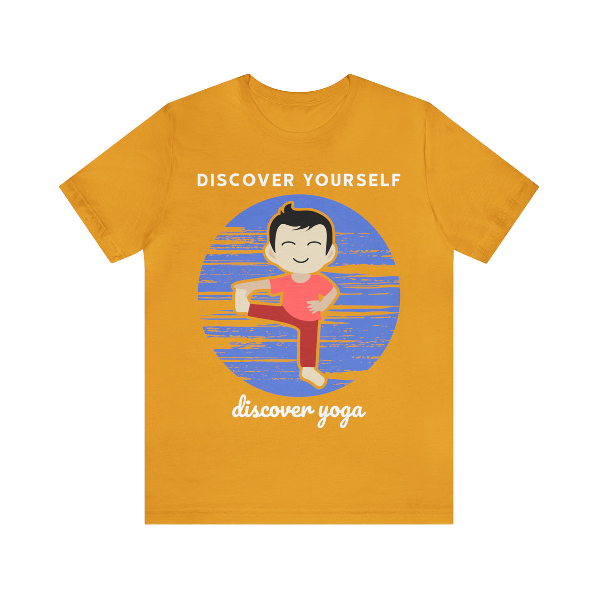 Discover Yoga, Unisex Jersey Short Sleeve Tee