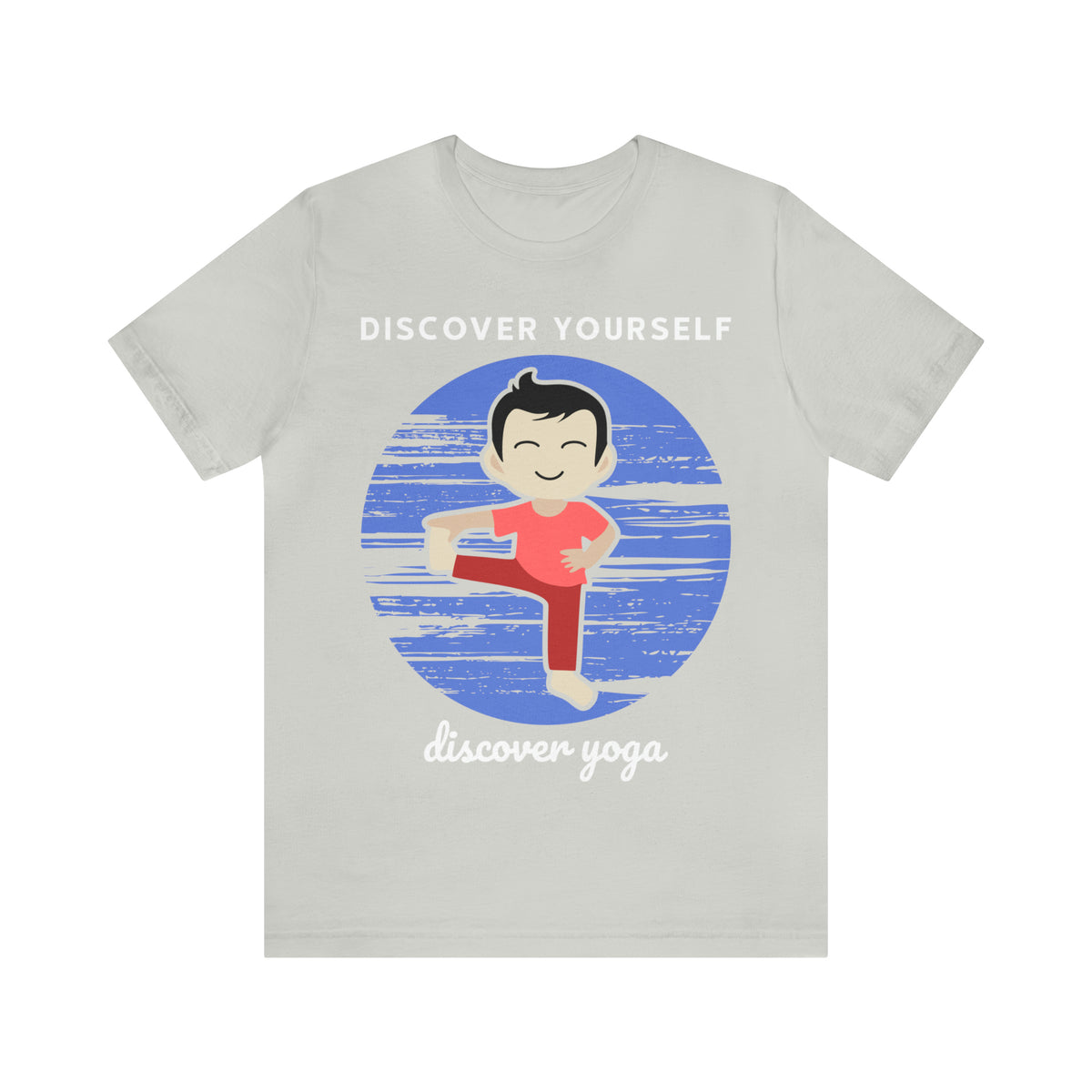 Discover Yoga, Unisex Jersey Short Sleeve Tee