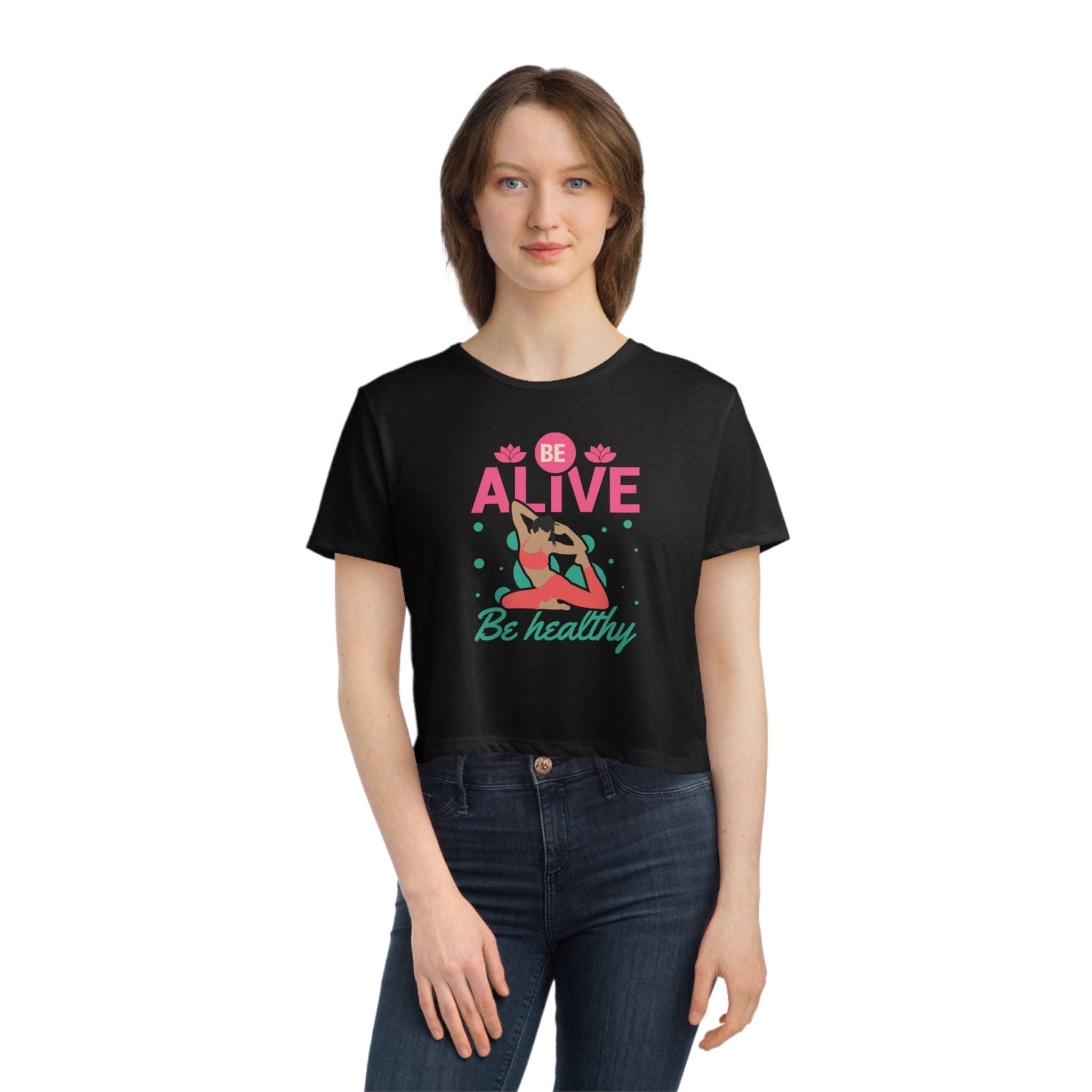 Be Alive Women's Flowy Cropped Tee